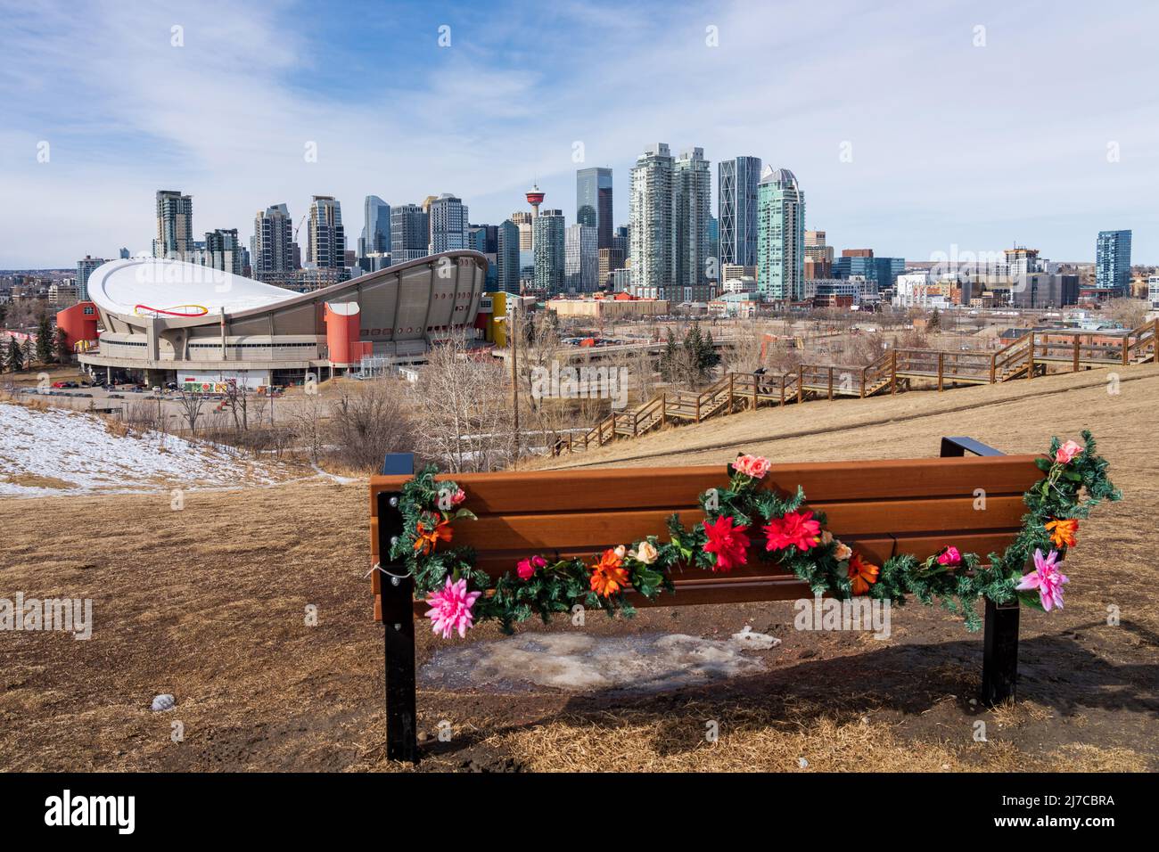 City skyline of downtown Calgary, Alberta, Canada Stock Photo Alamy