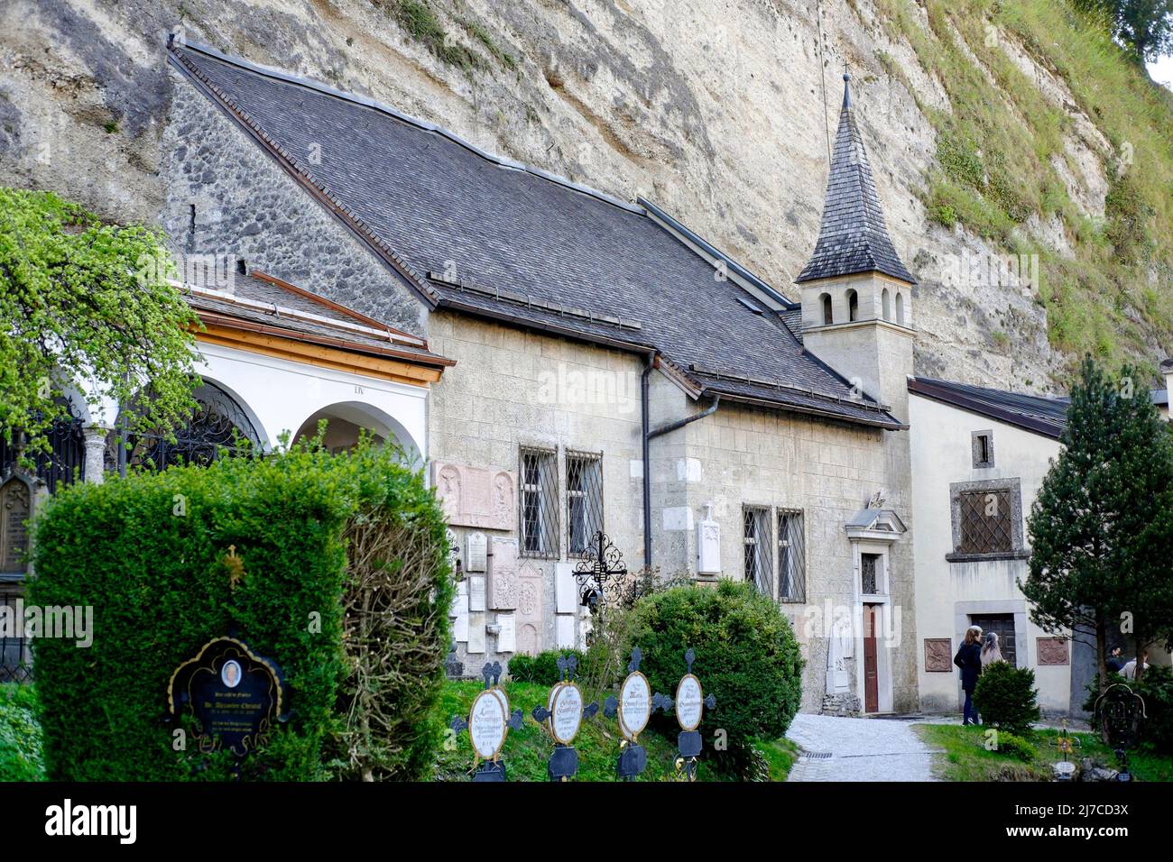 Friedhof St. Peter, Salzburg, Austria. Stock Photo