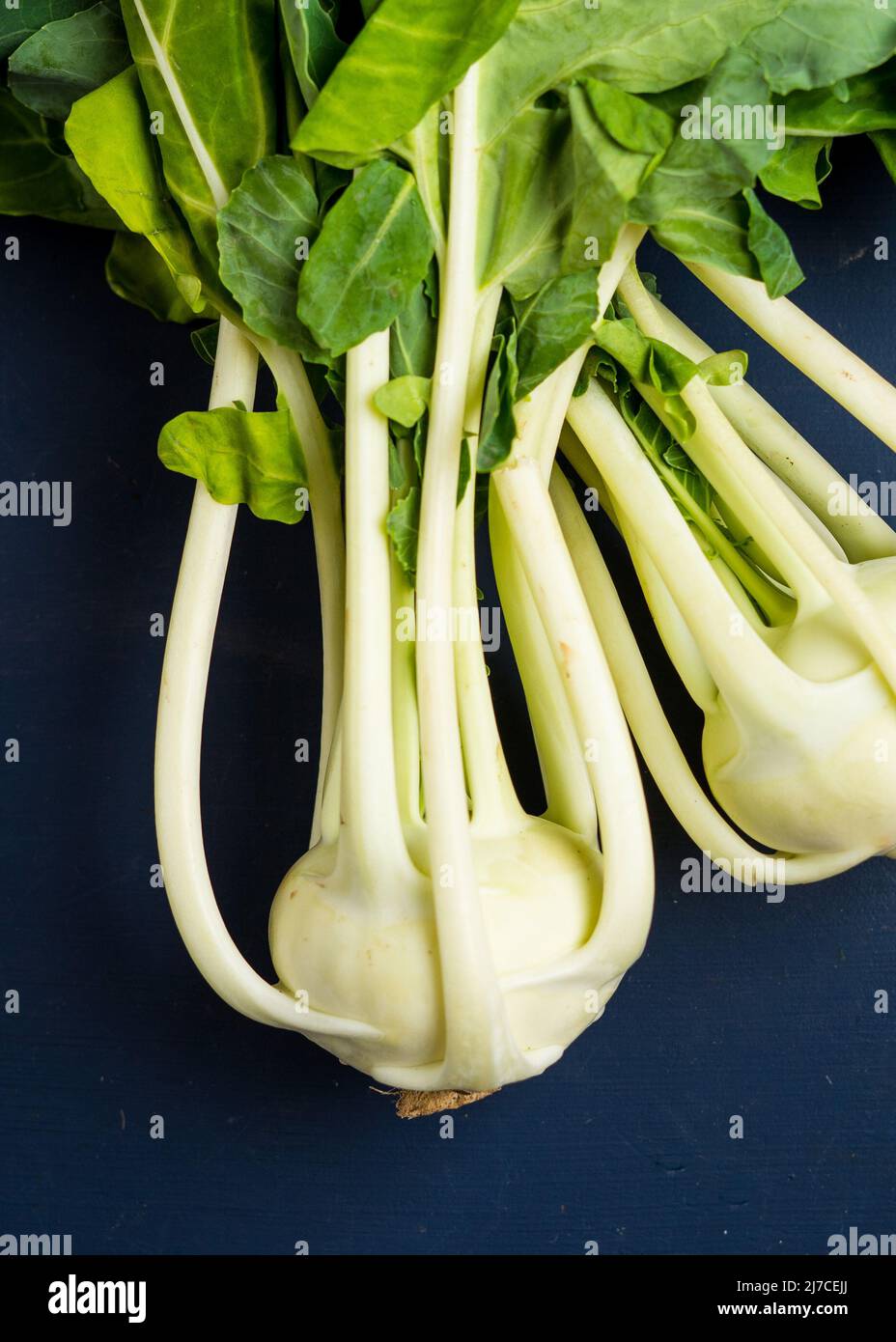 Raw Kohlrabi Stock Photo