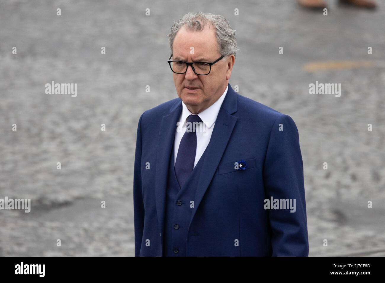 Paris, France, May 8, 2022, President of the French National Assembly Richard Ferrand attends, at the Arc de Triomphe, the ceremony marking the Allied victory against Nazi Germany and the end of World War II in Europe (VE Day), in Paris on May 8, 2022. Photo by Raphael Lafargue/ABACAPRESS.COM Stock Photo