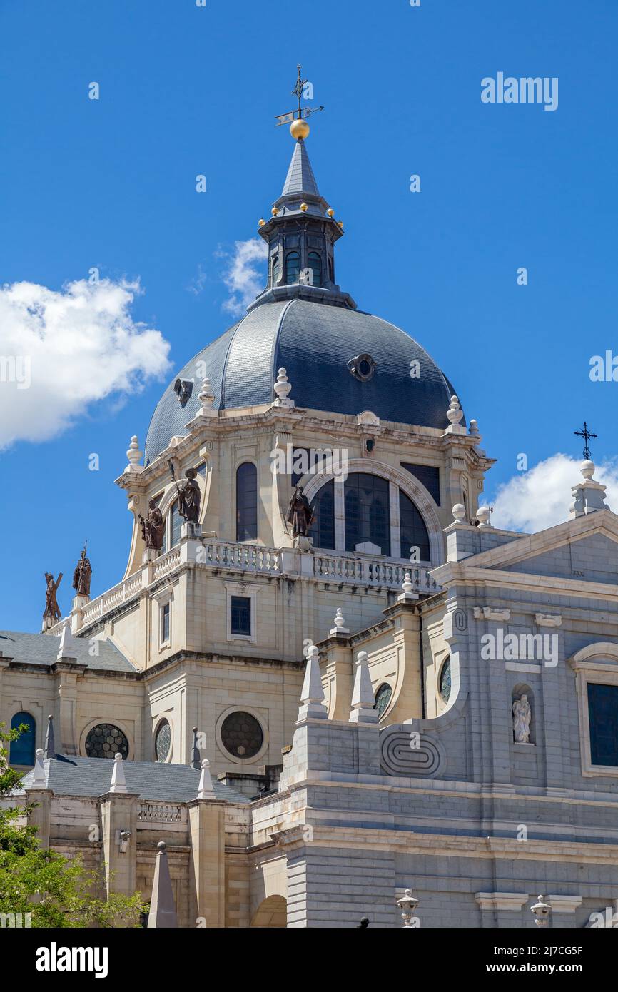 Cathedral Santa Maria la Real de La Almudena, Madrid Stock Photo