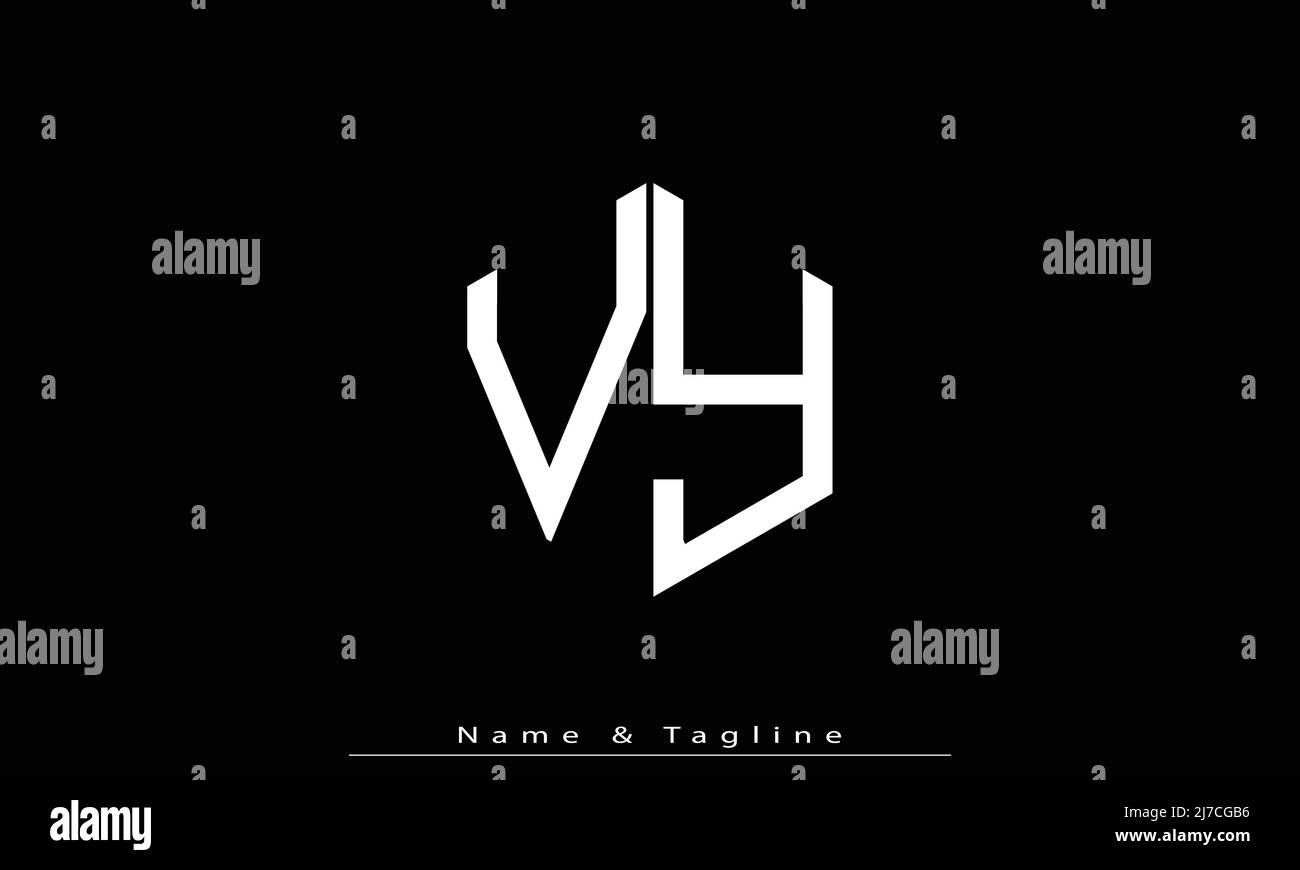 Alphabet letters Initials Monogram logo VY , YV Stock Vector