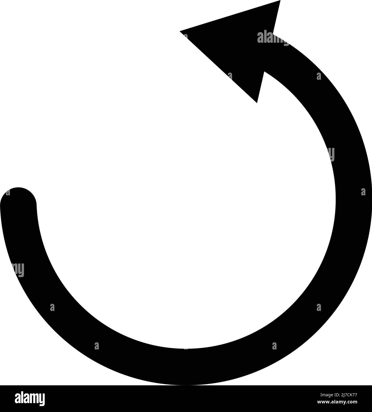 Rotating arrow icon. Refresh. Editable vector. Stock Vector