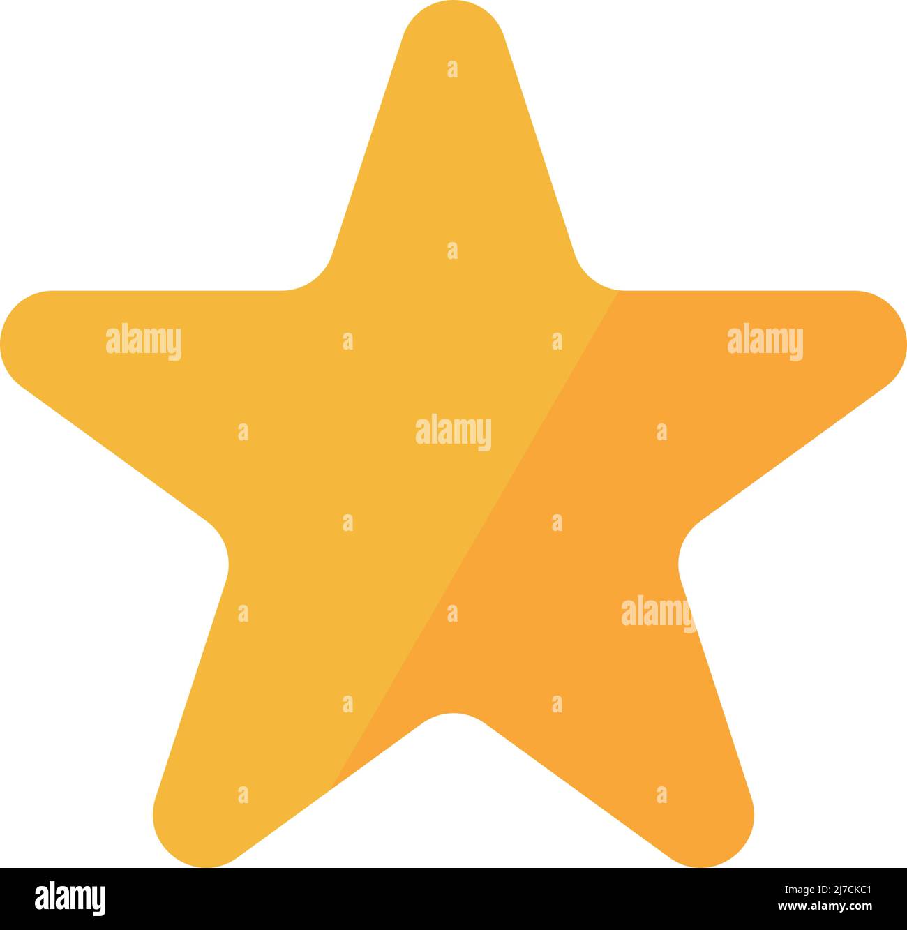 Star icon. Rating and review icon. Editable vector. Stock Vector