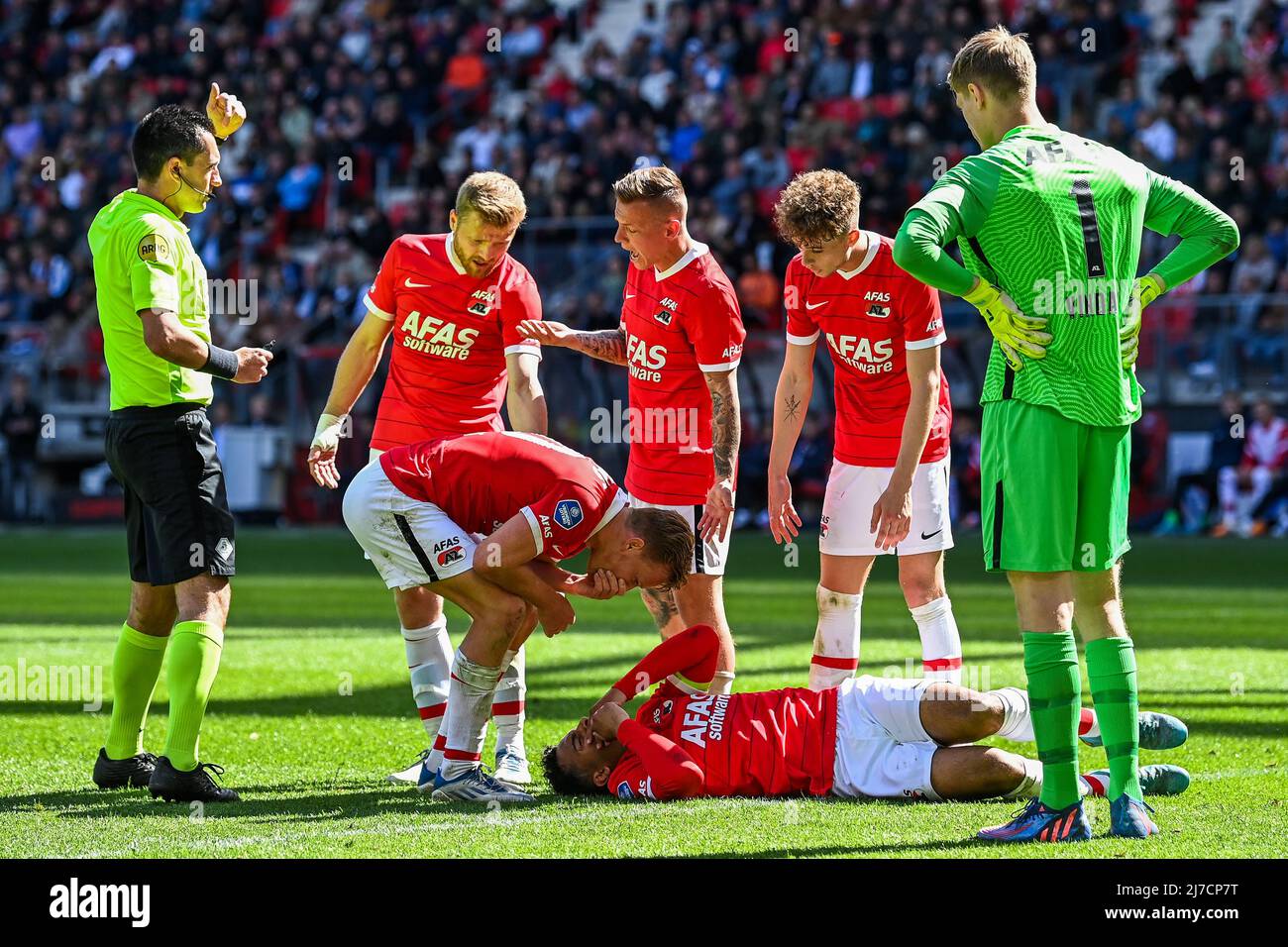 Owen Wijndal of AZ Alkmaar during the 