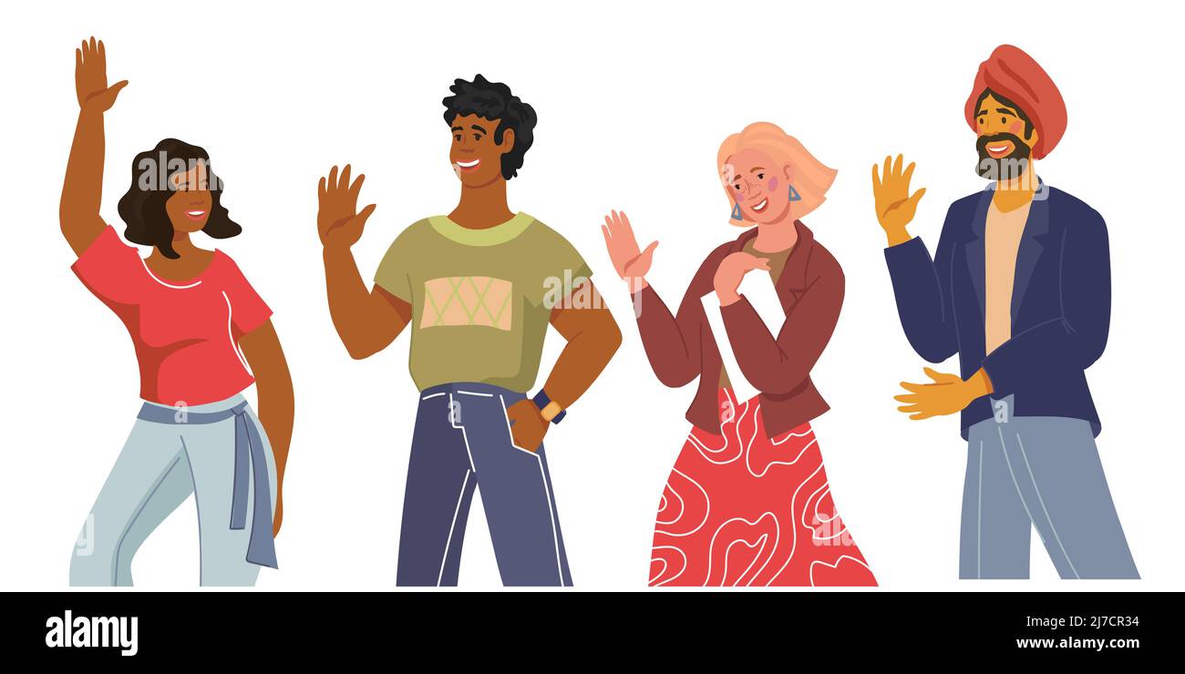 People Saying Hello To Each Other