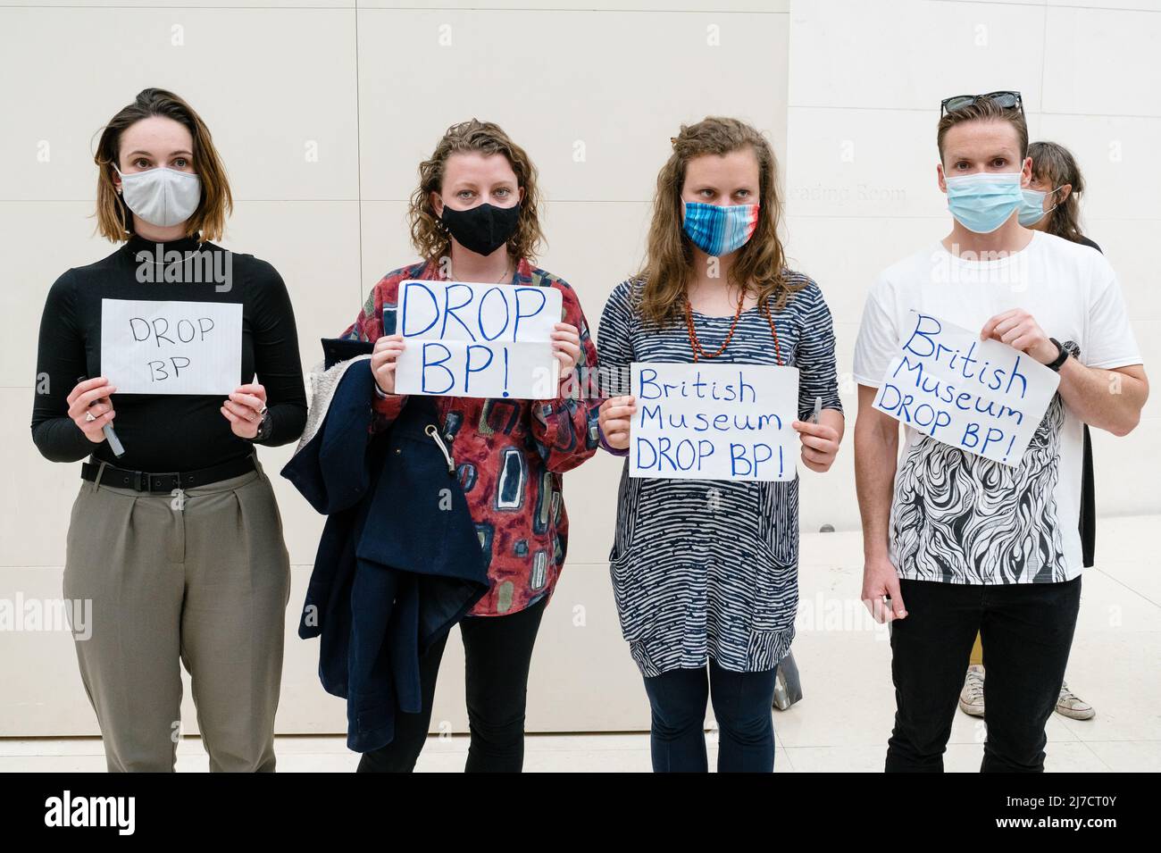 London, UK. 23 April 2022. BP or not BP held a protest at the British ...