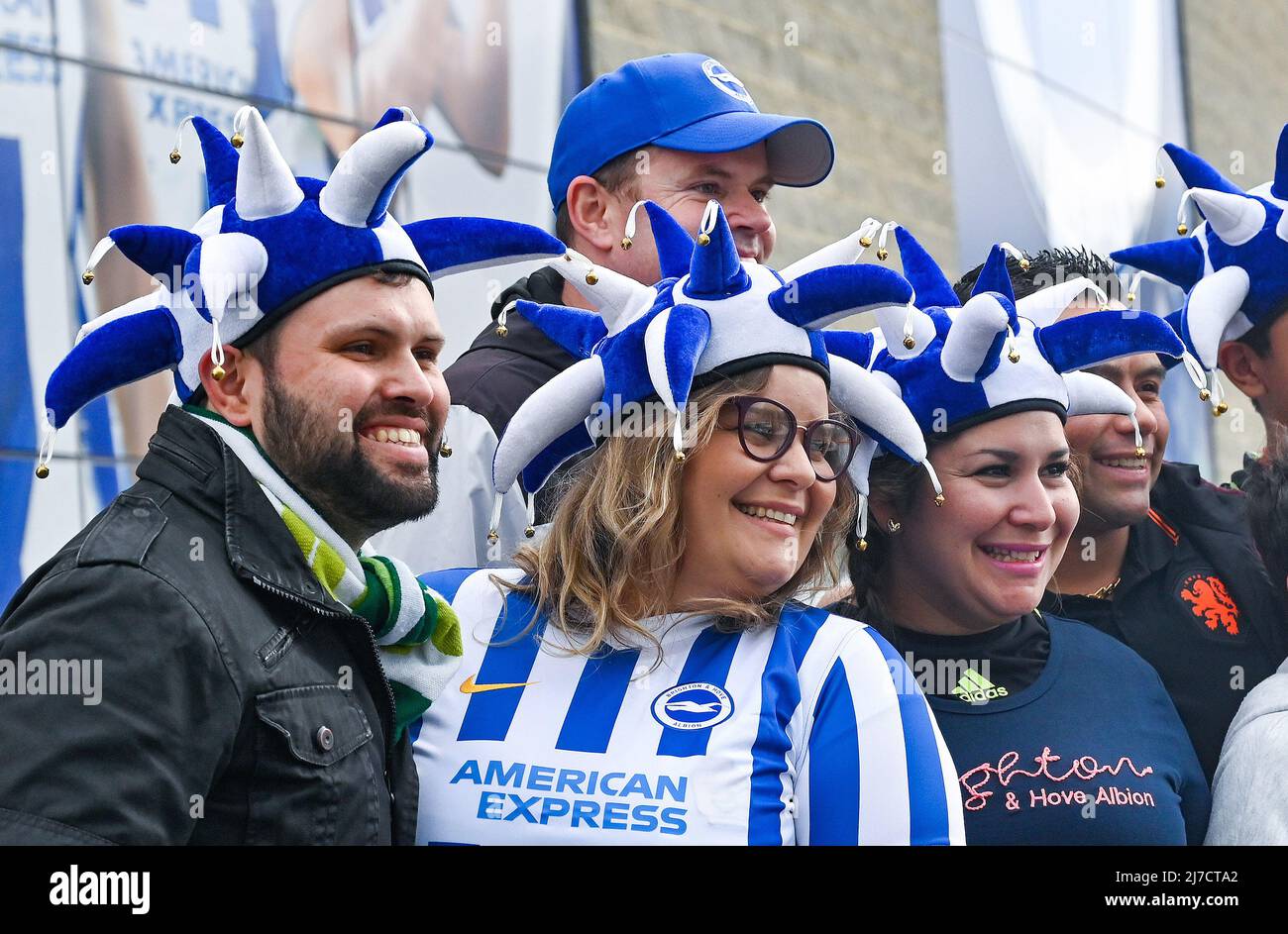 Fans Outside The Amex Stadium Before The Premier League Match Between fans-outside-the-amex-stadium-before-the-premier-league-match-between