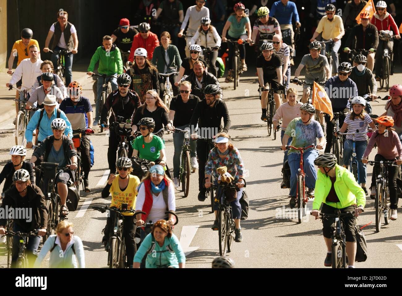 fahrrad demo köln köln rheinufertunnel 25.mai 2018