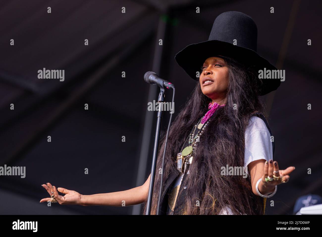 Erykah Badu during New Orleans Jazz & Heritage Festival on May 7, 2022