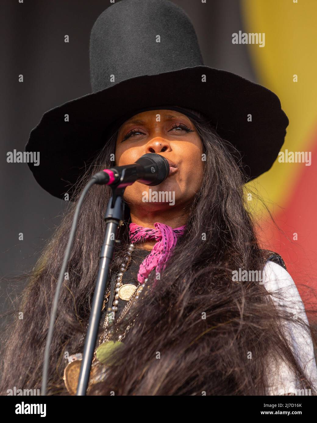 Erykah Badu during New Orleans Jazz & Heritage Festival on May 7, 2022