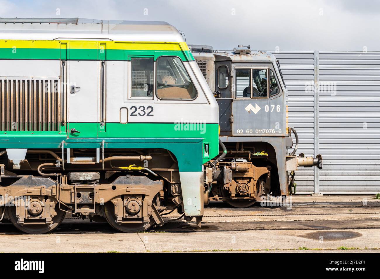 Irish Rail stabled at Inchicore Railway Works, Dublin