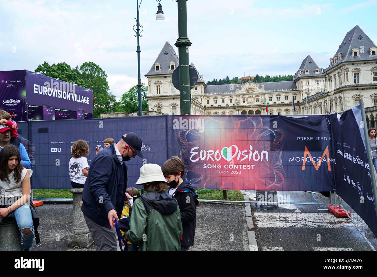 The EuroVision Song Contest  2022 in Turin, Italy.  TURIN, ITALY - MAY 2022 Stock Photo