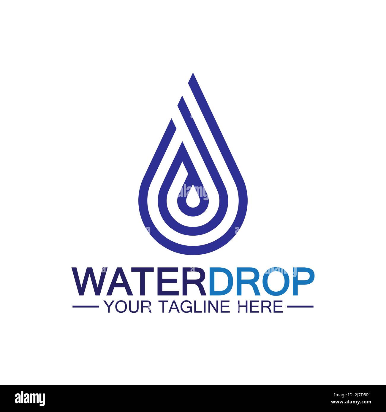 Water drop Logo Template vector illustration design Stock Vector