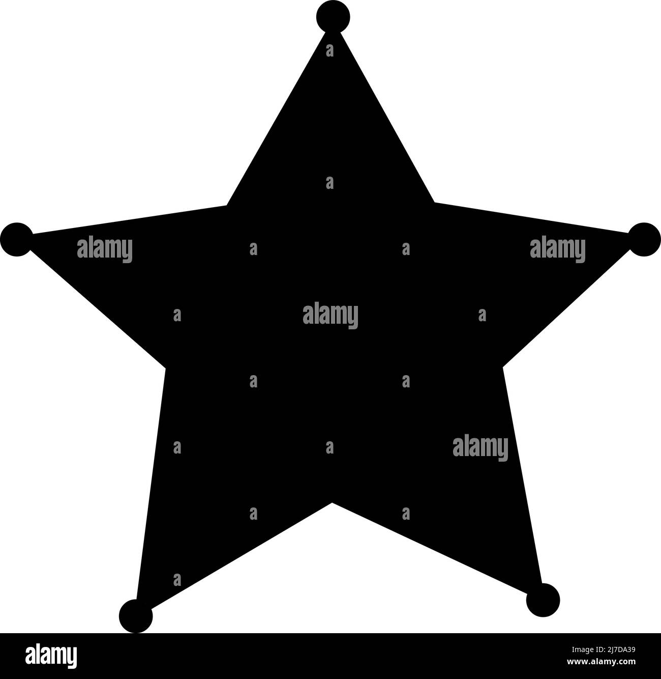 Sheriff Star Badge Silhouette