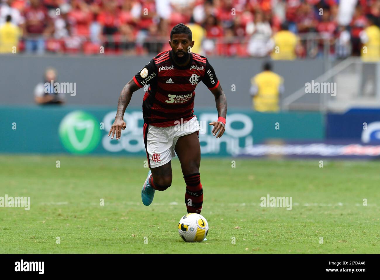 DF - Brasilia - 05/08/2022 - BRAZILIAN A 2022, FLAMENGO X BOTAFOGO - Rodinei Flamengo player during a match against Botafogo at Mane Garrincha stadium for the Brazilian championship A 2022. Photo: Mateus Bonomi/AGIF/Sipa USA Stock Photo