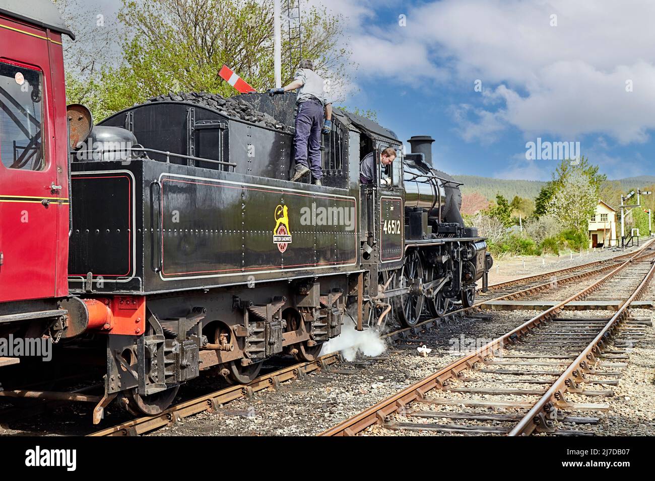 STRATHSPEY RAILWAY BOAT OF GARTEN STATION SCOTLAND THE STEAM TRAIN NO