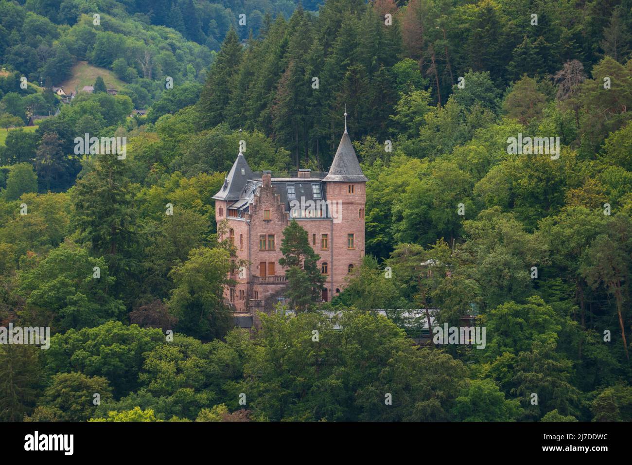 Villa Stroh, Burg Cäcilienberg in Lichtental  Baden-Baden Stock Photo