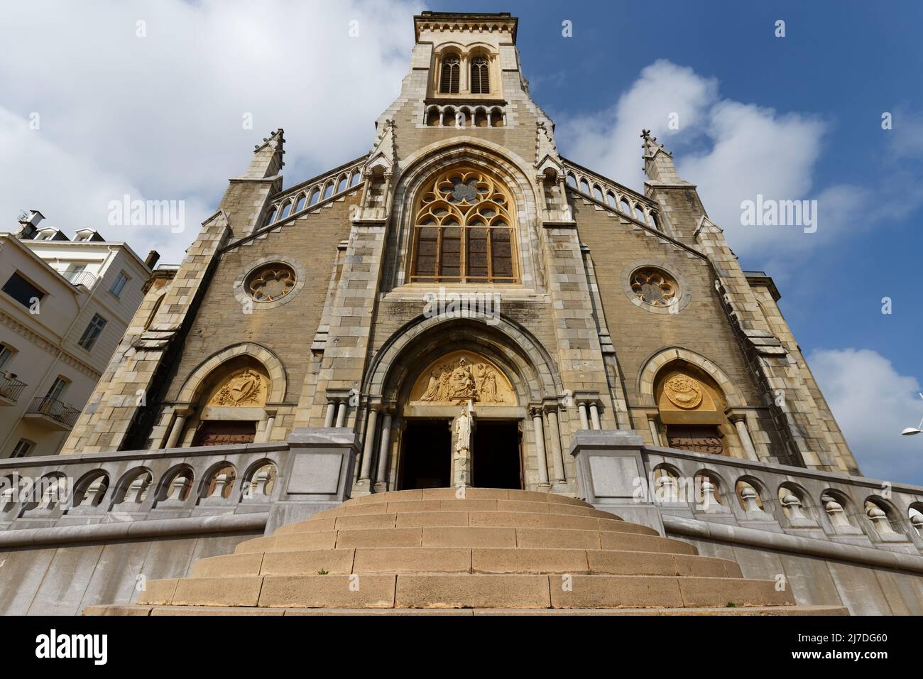 The view of church Saint Eugenie in Biarritz, France Stock Photo Alamy