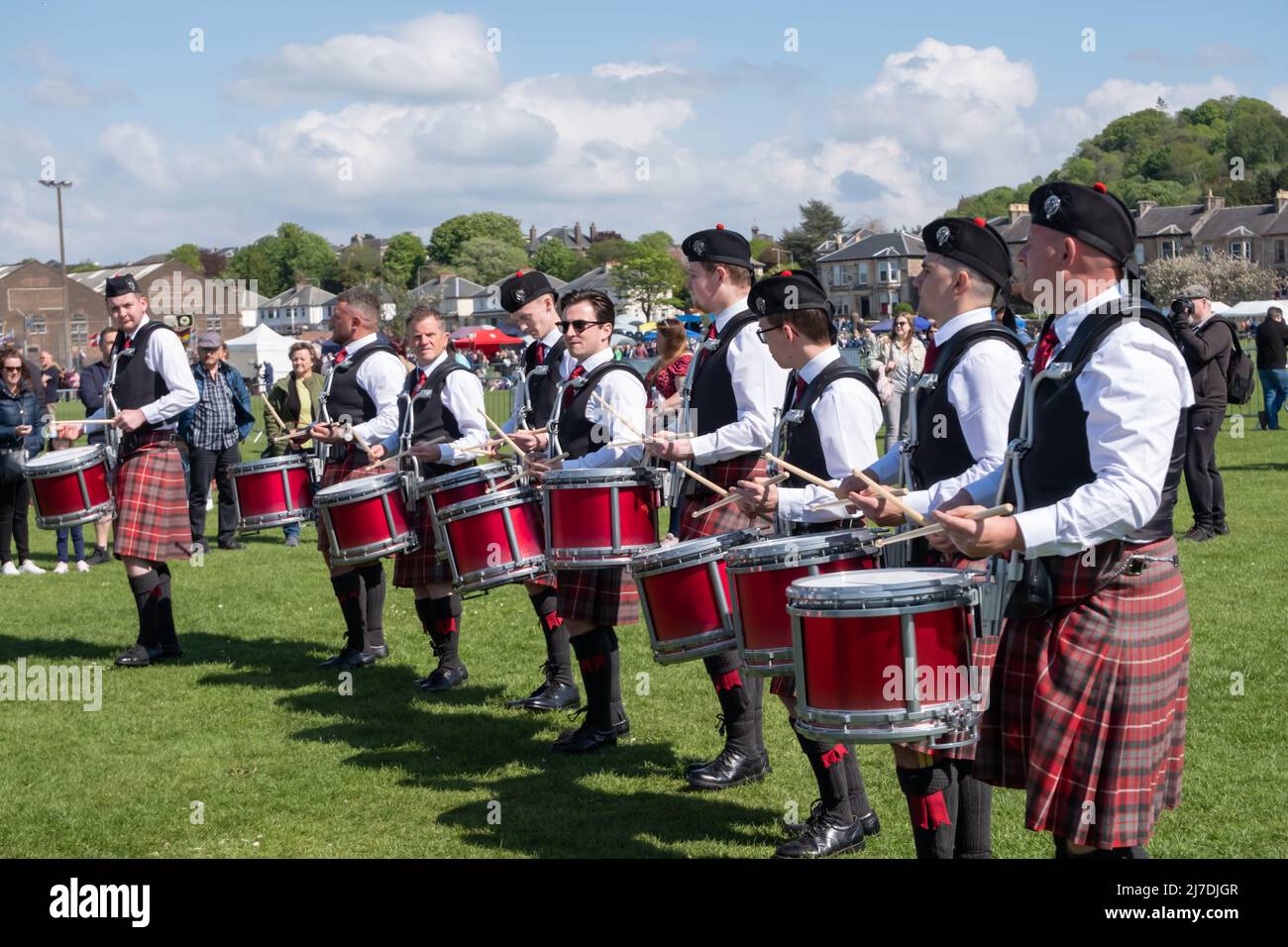 Greenock, Scotland, UK. 8th May, 2022. The annual Gourock Highland