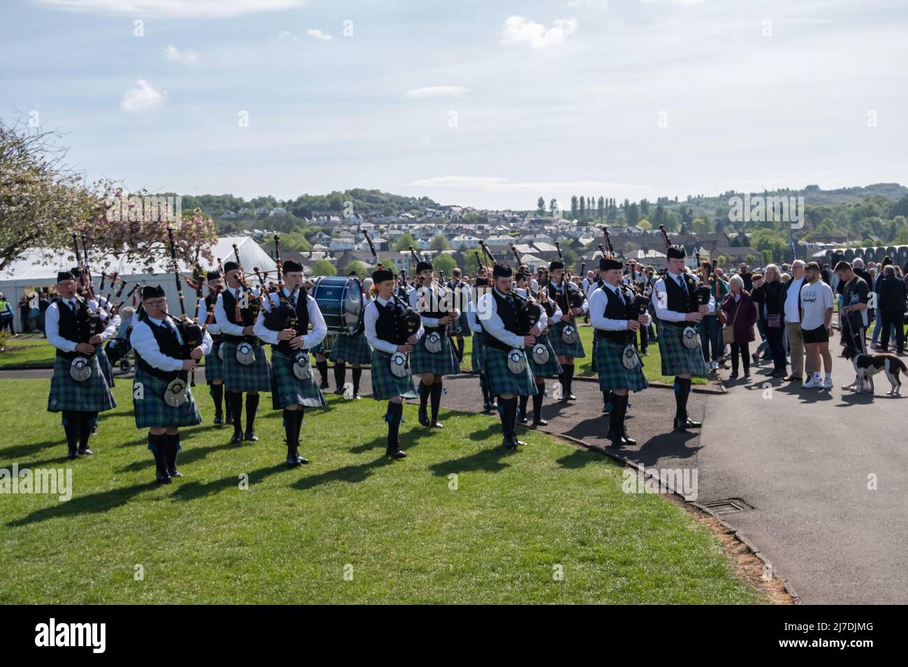 Greenock, Scotland, UK. 8th May, 2022. The annual Gourock Highland