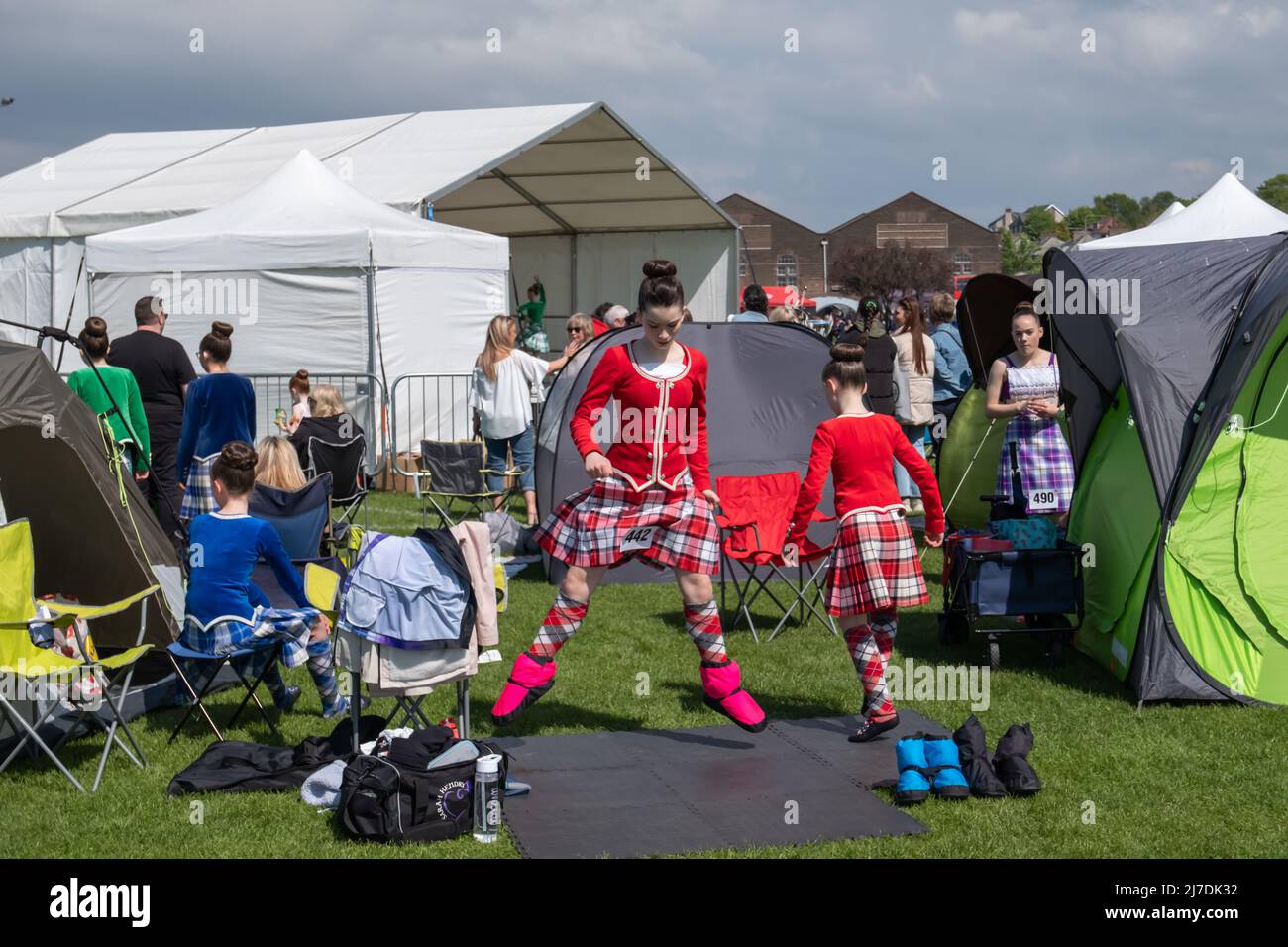 Greenock, Scotland, UK. 8th May, 2022. The annual Gourock Highland