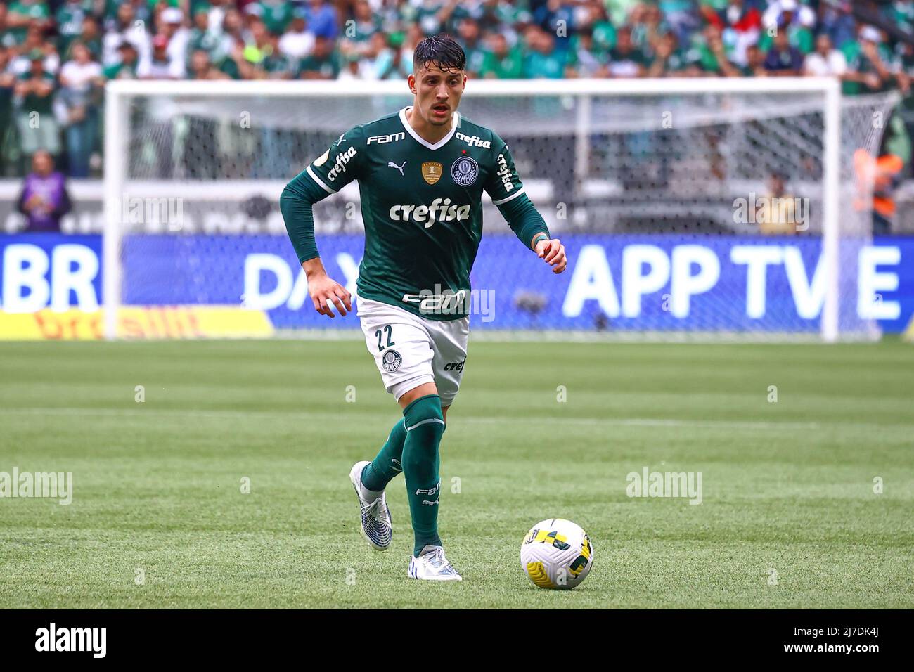 Brazil. 17th Mar, 2022. SP - Sao Paulo - 03/17/2022 - PAULISTA 2022,  PALMEIRAS X CORINTHIANS - Palmeiras player Dudu during a match against  Corinthians at the Arena Allianz Parque stadium for