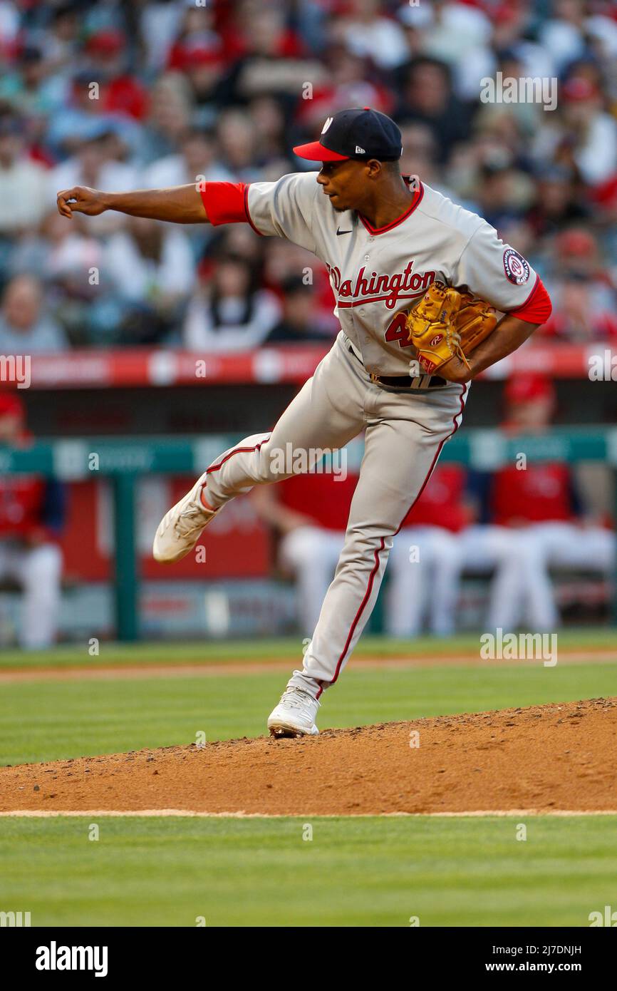 Washington Nationals pitcher Josiah Gray (40) pitches the ball during ...