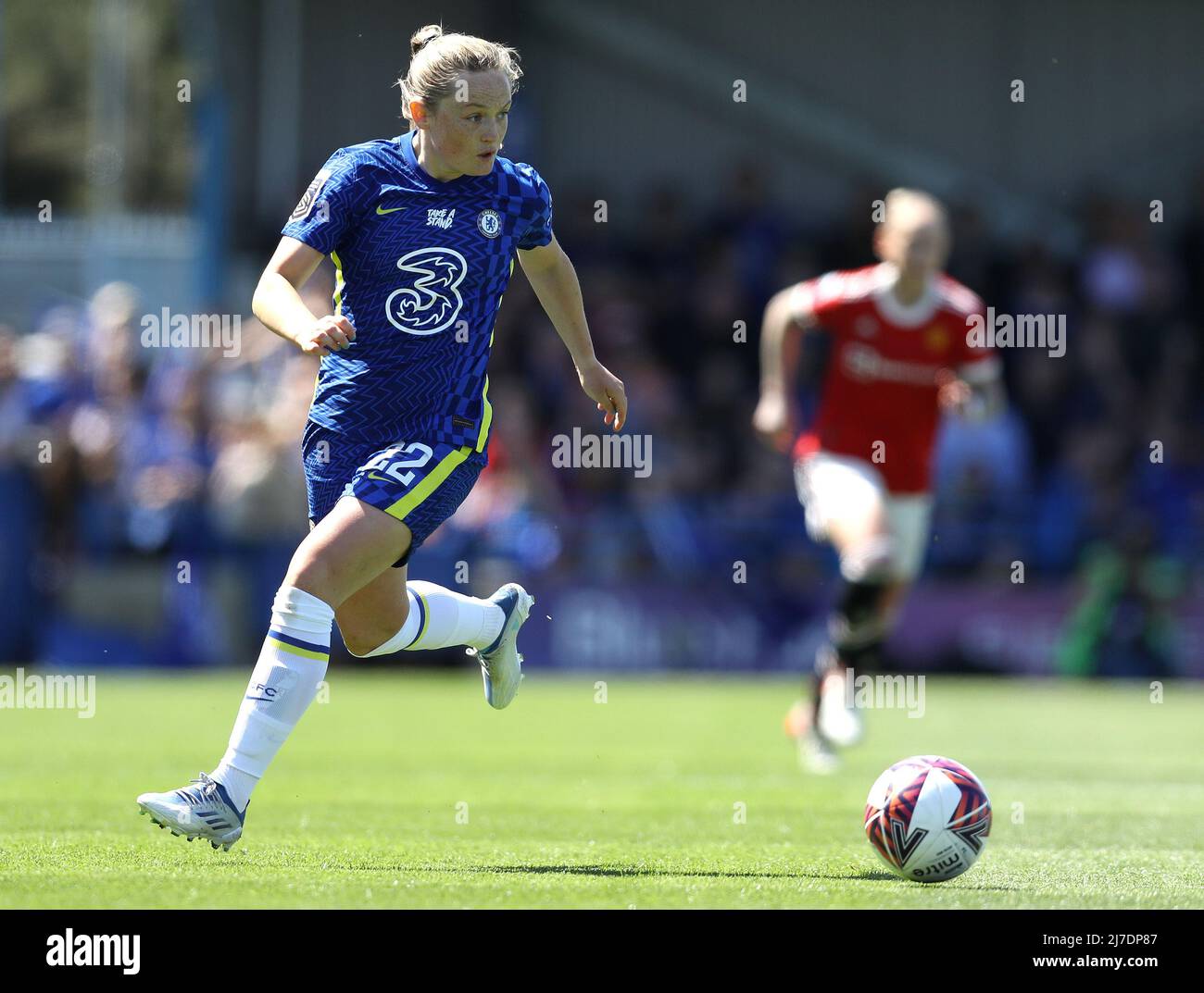 Kington Upon Thames, England, 8th May 2022. Erin Cuthbert of Chelsea during the The FA Women's Super League match at Kingsmeadow, Kington Upon Thames. Picture credit should read: Paul Terry / Sportimage Stock Photo