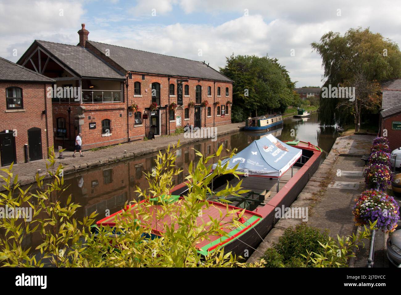 Burscough Wharf on the LeedsLiverpool canal, Burscough, Lancashire