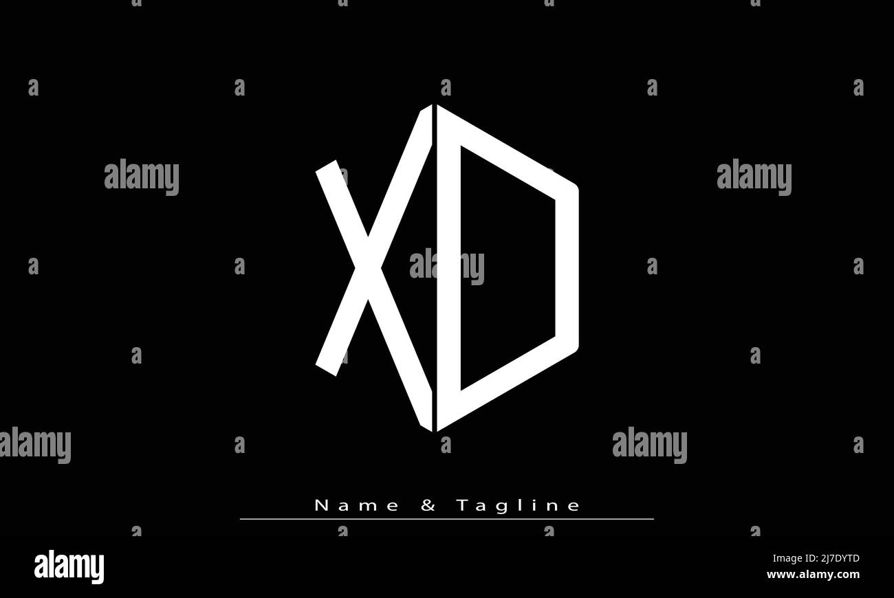 Alphabet letters Initials Monogram logo XD, DX Stock Vector Image & Art ...