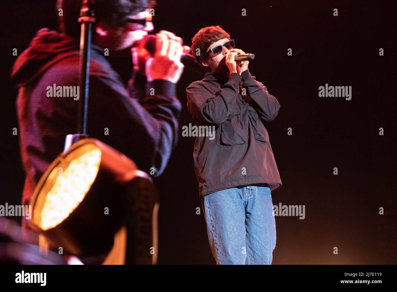 Mantua, Italy. 08 May, 2022. Picture shows Gazzelle Italian singer during the performs at Grana Padano Arena Credit: Roberto Tommasini/Alamy Live News Stock Photo