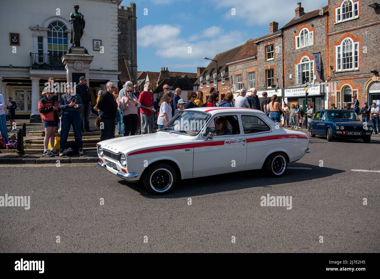 Wallingford Car Rally, 2022 Parade around the Market square Stock