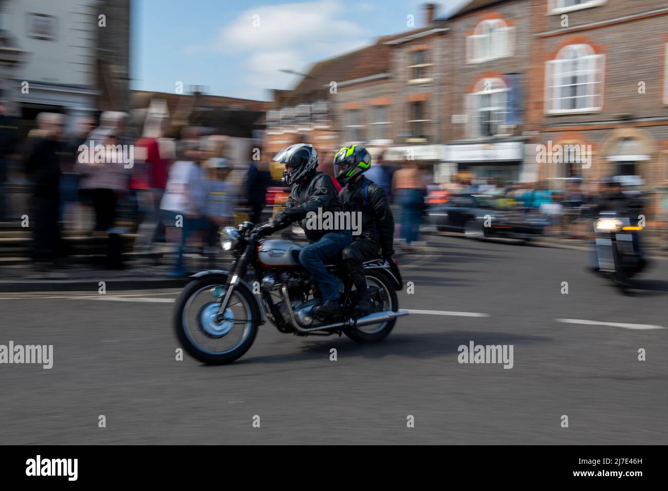 Wallingford Car Rally, 2022 Parade around the Market square Stock