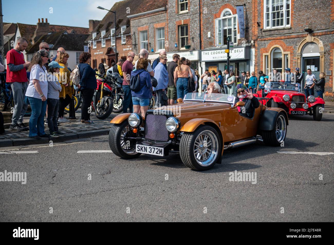 Wallingford Car Rally, 2022 Parade around the Market square Stock