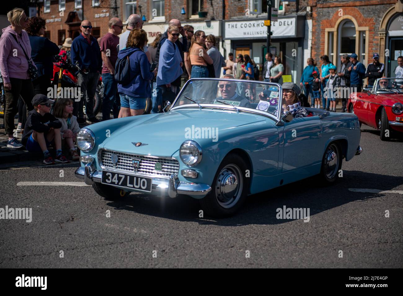 Wallingford Car Rally, 2022 Parade around the Market square Stock