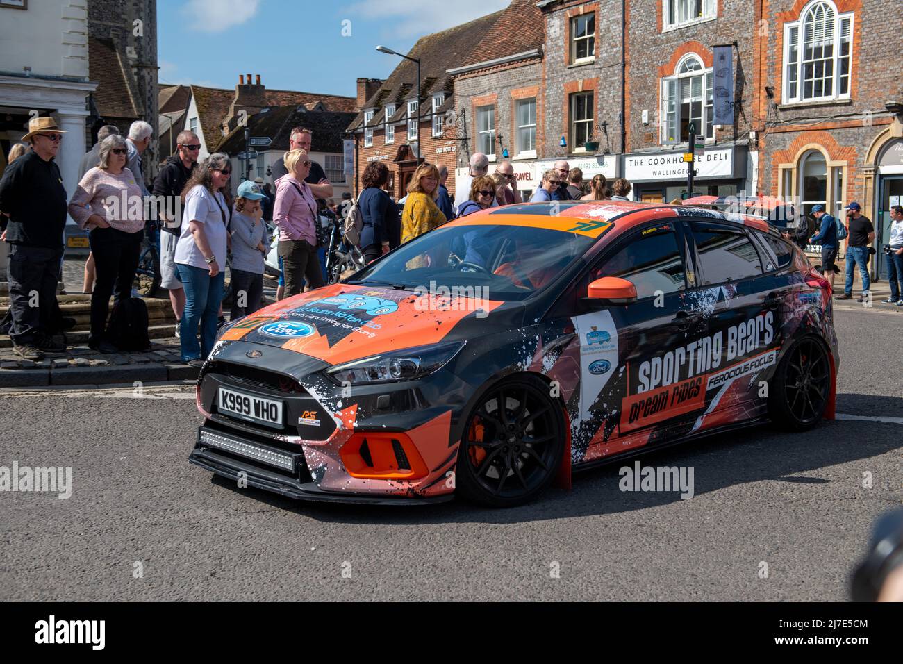 Wallingford Car Rally, 2022 Parade around the Market square Stock