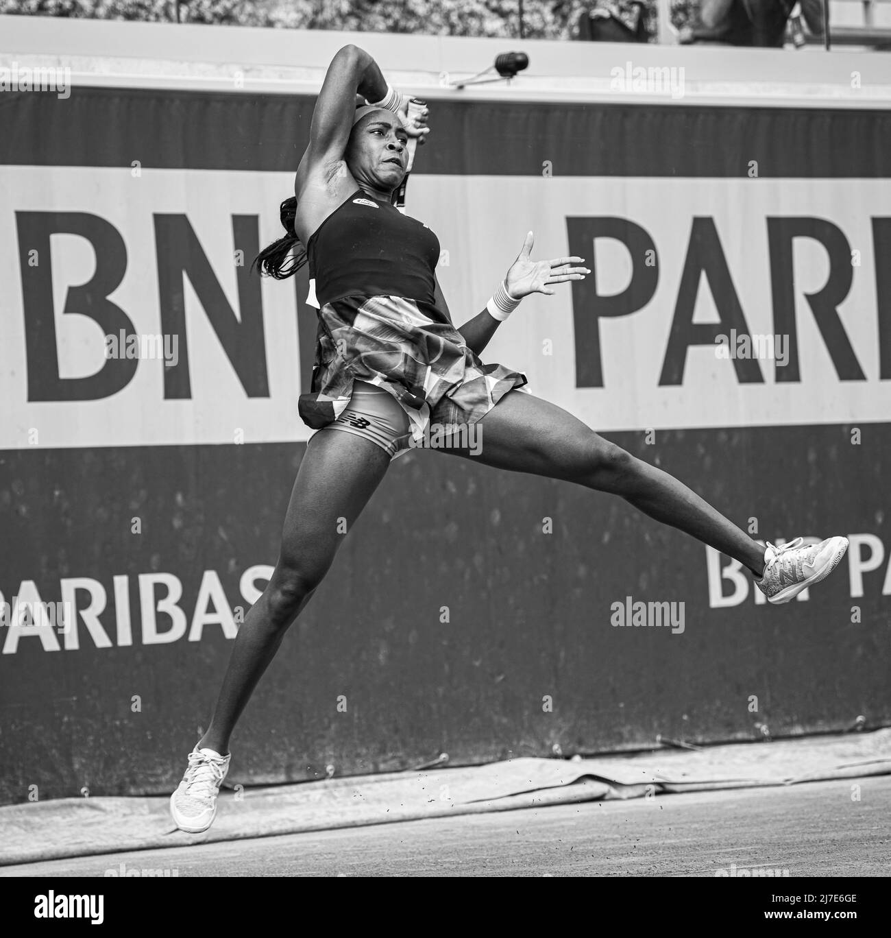 Cori Coco Gauff during the second round at Roland-Garros (French Open), Grand Slam tennis tournament on June 3, 2021 at Roland-Garros stadium in Paris Stock Photo