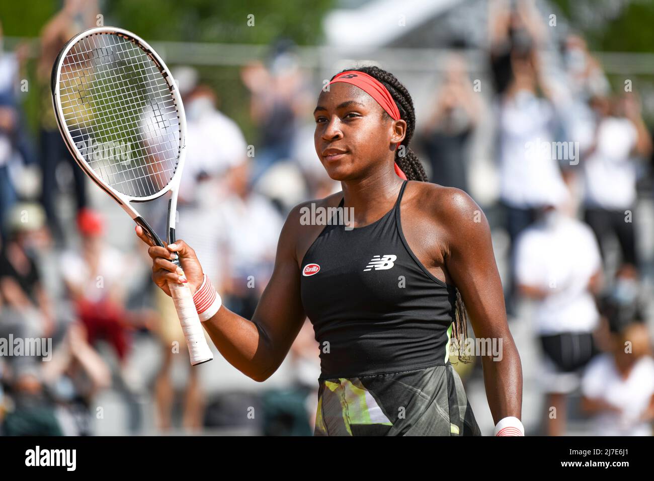 Cori Coco Gauff during the second round at RolandGarros (French Open