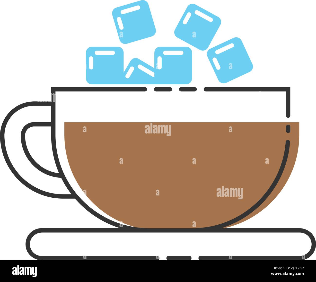 Summer drink icon logo design illustration template vector Stock Vector