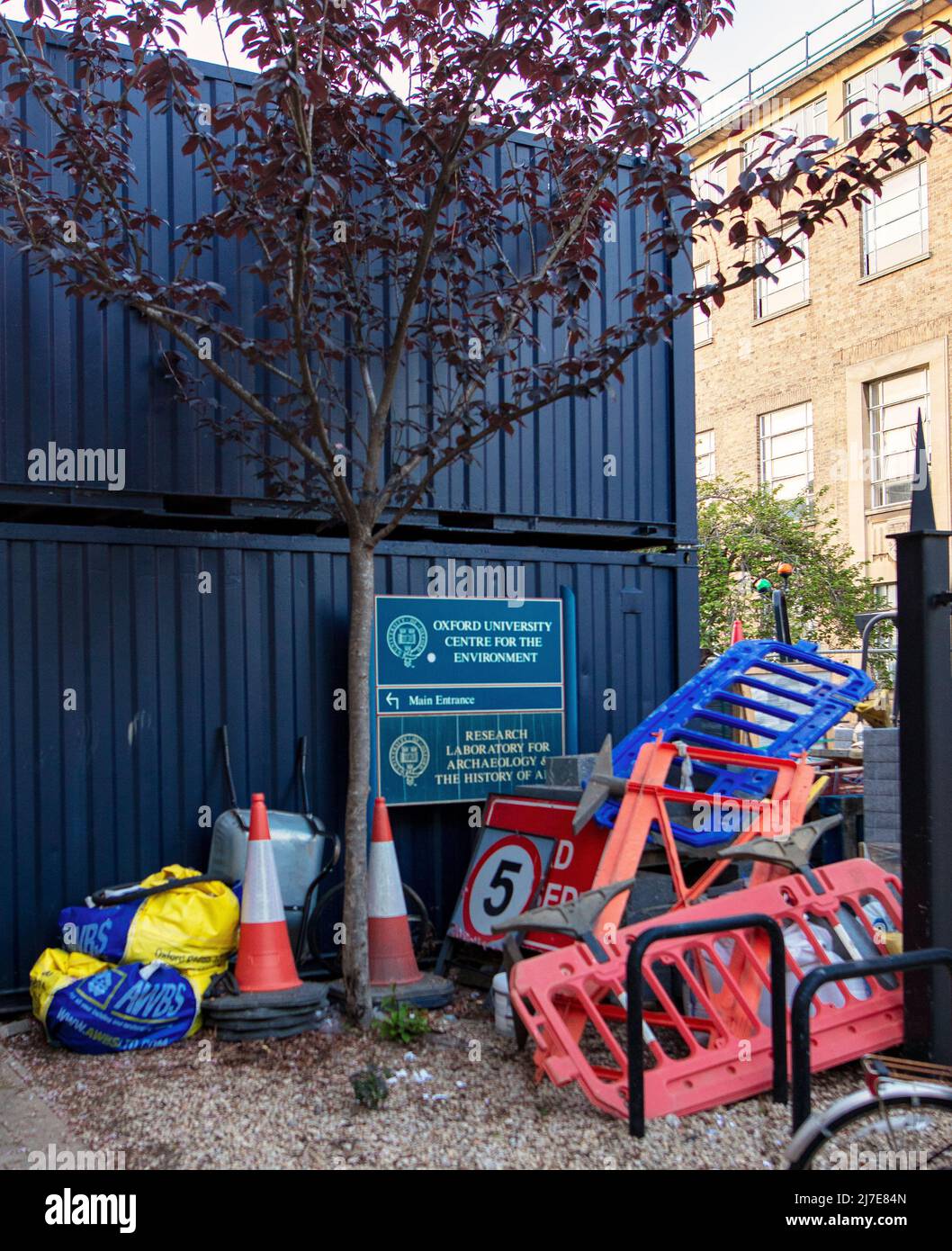 Pile of rubbish outside the Oxford University Centre for the