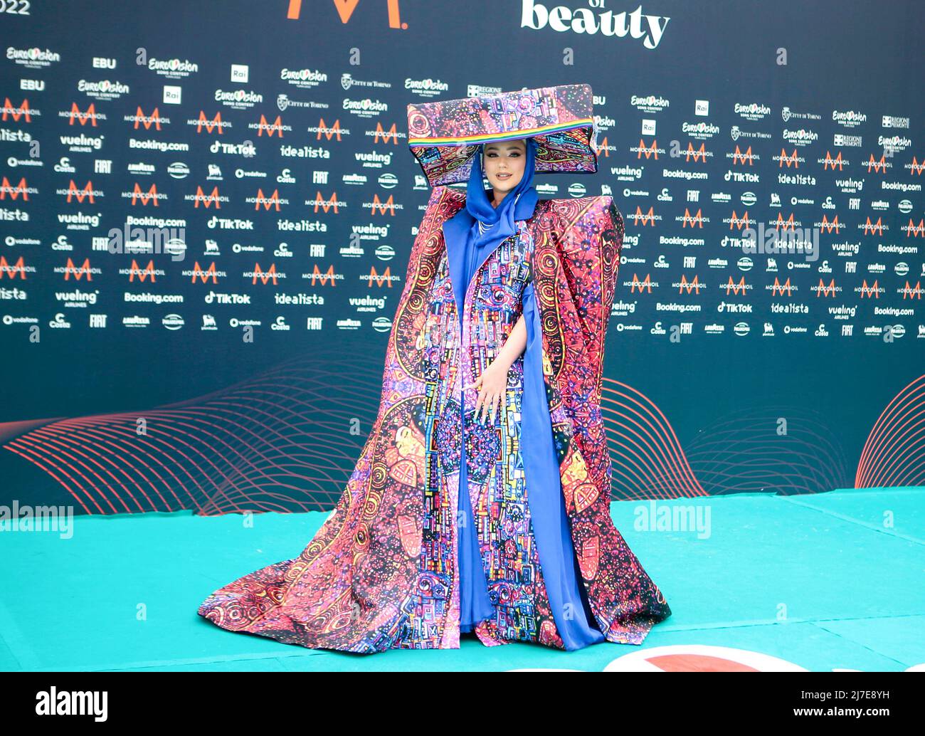 Turin, Italy. 08/05/2022, Turin, Italy. 08/05/2022, Ronela Hajati (Sekret) Albania during the