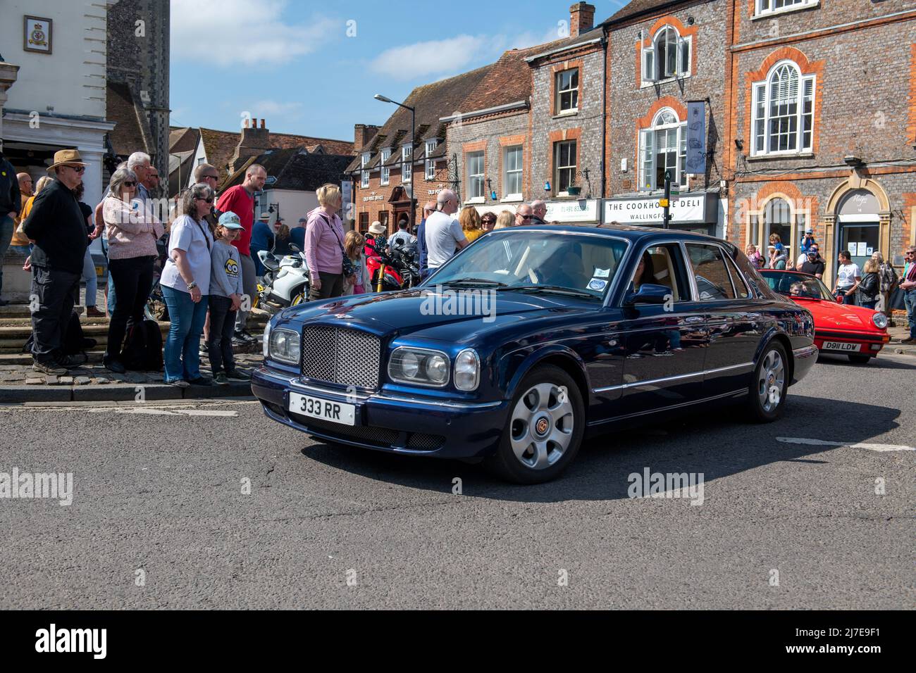 Wallingford Car Rally, 2022 Parade around the Market square Stock