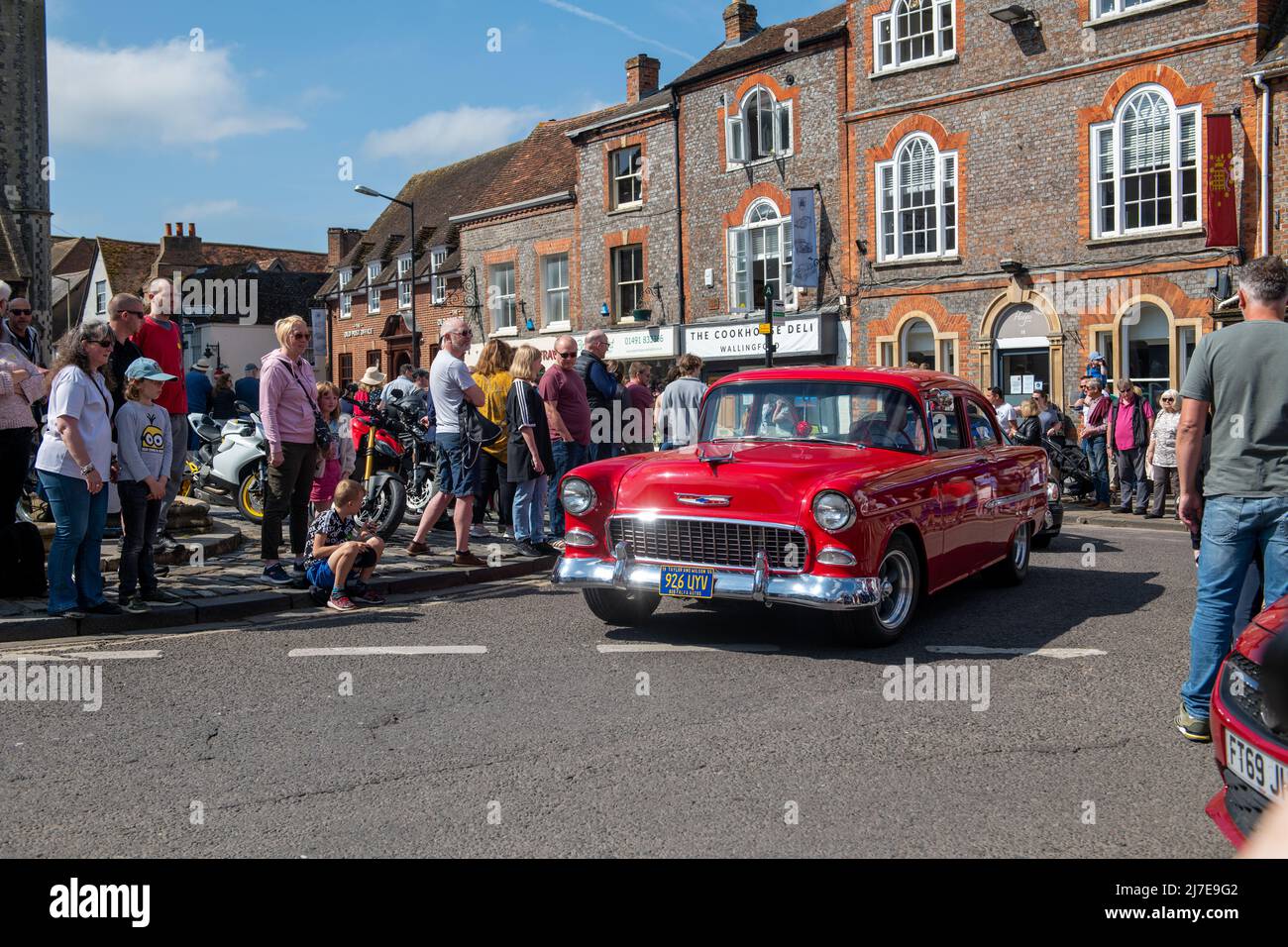 Wallingford Car Rally, 2022 Parade around the Market square Stock