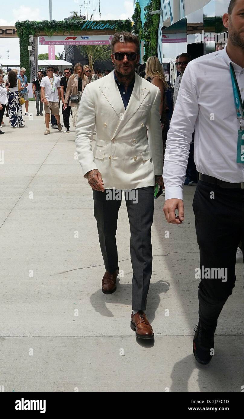 May 8th, 2022, Miami International Autodrome, Miami, FORMULA 1 CRYPTO.COM  MIAMI GRAND PRIX, in the picture soccer star David Beckham Stock Photo -  Alamy