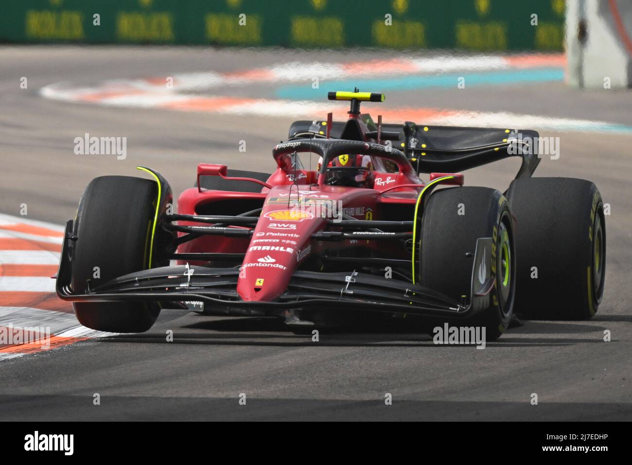 8th May 2022; Miami, Florida, USA; Scuderia Ferrari driver Carlos Sainz  during the Formula 1 CRYPTO.COM Miami Grand Prix at Miami Autodrome in Miami  Gardens, FL Stock Photo - Alamy