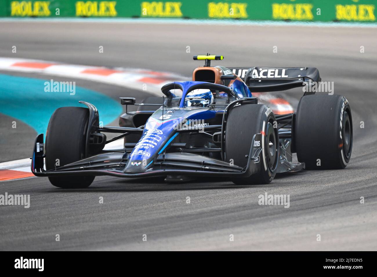 8th May 2022; Miami, Florida, USA; Williams driver Nicholas Latifi during  the Formula 1 CRYPTO.COM Miami Grand Prix at Miami Autodrome in Miami  Gardens, FL Stock Photo - Alamy