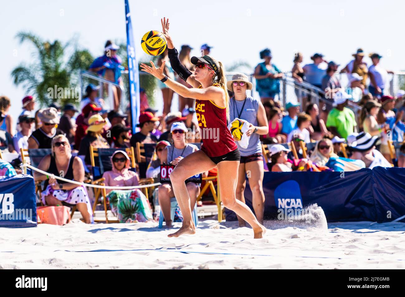 May 8, 2022, Gulf Shores, Alabama, USA AUDREY NOURSE (24) serves