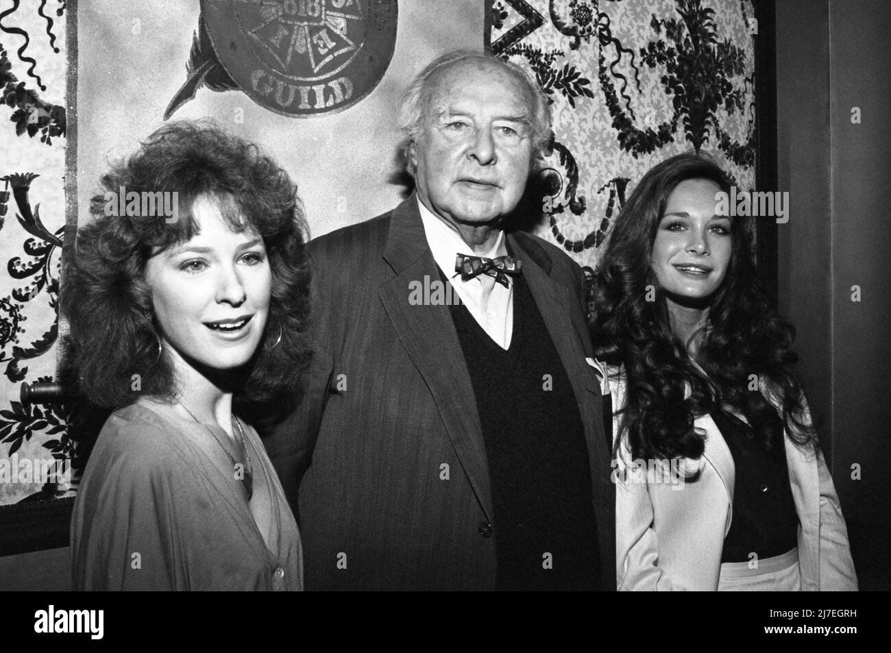 Linda Kelsey, John Houseman and Mary Crosby at 18th Annual Publicists Guild of America Awards on March 27, 1981 at the Beverly Hilton Hotel in Beverly Hills, California. Credit: Ralph Dominguez/MediaPunch Stock Photo