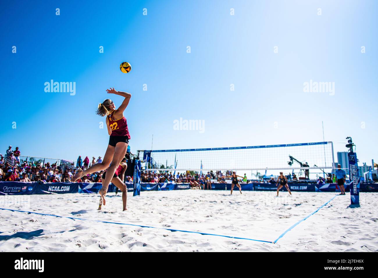 Beach volleyball national championship hires stock photography and